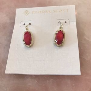 Red Kendra Scott dangle earring